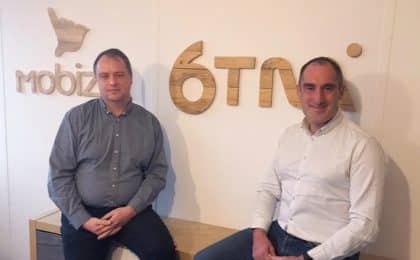 Stéphane Trémier (à droite(, Pdt de 6TM) et Laurent Bertaux fondateur de Mobizel Stéphane Trémier (à droite(, Pdt de 6TM) et Laurent Bertaux fondateur de Mobizel