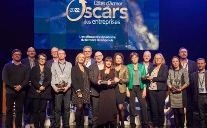Le 3 novembre à Saint-Brieuc, l'association des Oscars a distingué Arcanne Construction, Laboratoire d’Armor, Eco-Concept, Atelier Artex et le Groupe Bernard
