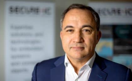 Hassan Triqui, PDG de Secure-IC qui emploie 130 personnes principalement à Cesson-Sévigné, siège social de l’entreprise Hassan Triqui, PDG de Secure-IC qui emploie 130 personnes principalement à Cesson-Sévigné, siège social de l’entreprise