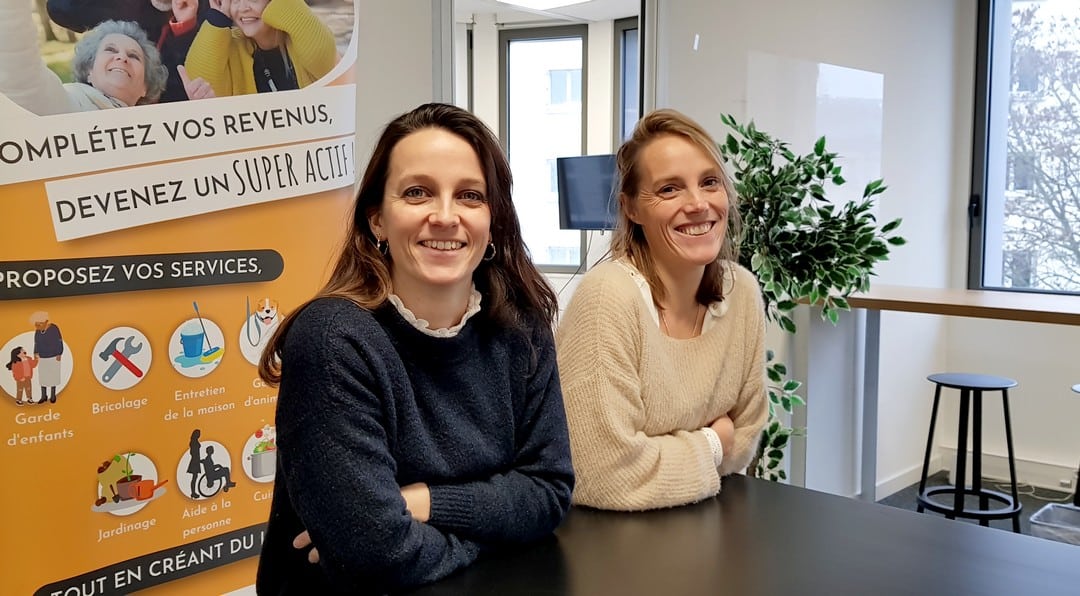 Joséphine de Geyer (à gauche) et Marie Villena ont créé Les Super Actifs à Rennes, en juillet 2022