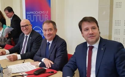 De passage à Rennes ce vendredi 13 janvier, accompagné par le préfet de région Bretagne, Emmanuel Berthier et le président de la Région , Loïg Chesnais- Girard,   le secrétaire général pour l'investissement Bruno Bonnell a présenté la politique d'investissement de France 2030.