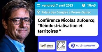 Perros-Guirec. Intervention de Nicolas Dufourcq, le 7 avril, sur les enjeux de la "Réindustrialisation et territoires"