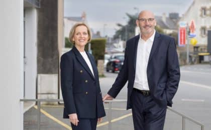 Michèle Guibert, Directrice Générale et Olivier Desportes, Président de la Caisse régionale des Côtes d’Armor Michèle Guibert, Directrice Générale et Olivier Desportes, Président de la Caisse régionale des Côtes d’Armor