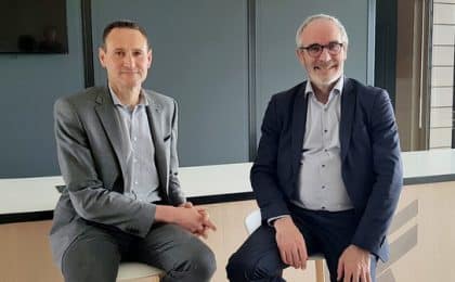 Olivier Auffray et Jean-Yves Carillet, respectivement Président et directeur général de la caisse régional du Crédit Agricole Ille-et-Vilaine Olivier Auffray et Jean-Yves Carillet, respectivement Président et directeur général de la caisse régional du Crédit Agricole Ille-et-Vilaine