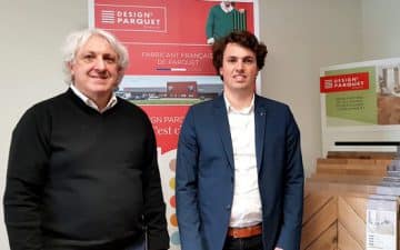 Yves Panaget , président de Design Parquet à Torcé et son fils, François-Xavier Panaget, directuer général Yves Panaget , président de Design Parquet à Torcé et son fils, François-Xavier Panaget, directuer général