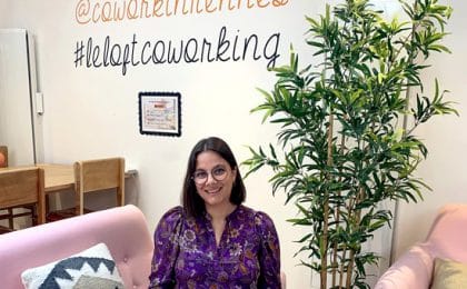 Emeline Decaudin, coworking manager au sein du Loft à Rennes, membre du collectif « Rennes Coworking » Emeline Decaudin, coworking manager au sein du Loft à Rennes, membre du collectif "Rennes Coworking"