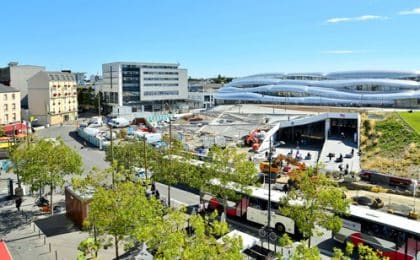 Le quartier de la gare à Rennes