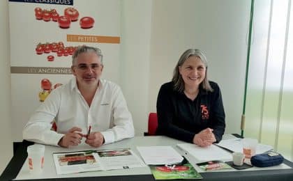Christophe Rousse et Isabelle Georges, respectivement président directrice genérale de Solarenn à Saint-Armel (35)
