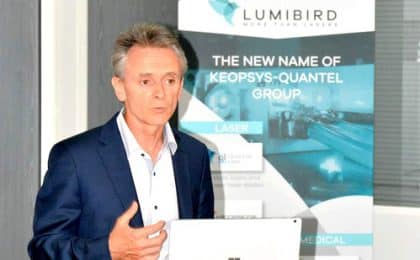 Marc Le Flohic, Président Directeur Général de Lumibird Marc Le Flohic, Président Directeur Général de Lumibird