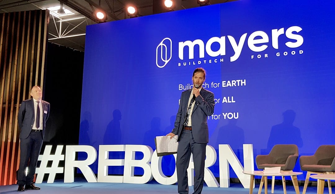 Bertrand Favre, le nouveau président de Mayers au centre et Yoann Choin-Joubert , PDG de Réalités
