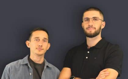 Maxence Geffroy et Maxime Gasnier , cofondateurs de Rétro Ouest Conception à Rennes Maxence Geffroy et Maxime Gasnier , cofondateurs de Rétro Ouest Conception à Rennes