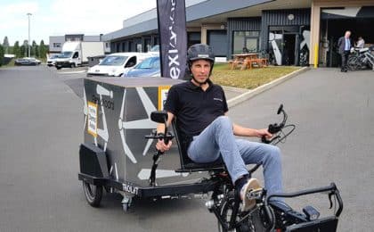 En 2023, Charle Levillain a lancé le tricy-lift , son premier vélo cargo à l’architecture unique et intégrant sa technologie brevetée Lift&Go