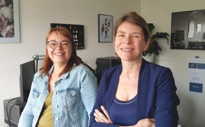 Julie Henocq-Marcuzzi (A droite), fondatrice d'Istor à Rennes, vient de recruter Typhaine Petit