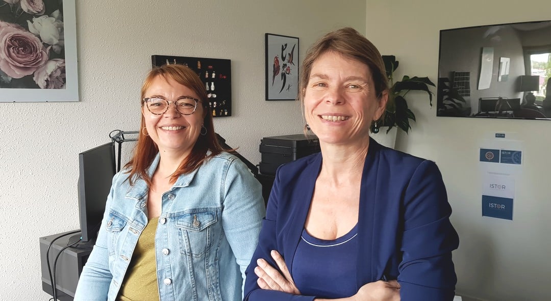 Julie Henocq-Marcuzzi (A droite), fondatrice d'Istor à Rennes, vient de recruter Typhaine Petit