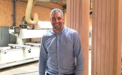 A 35 ans, Fabrice Le Cam est à la tête de Le Cam Menuiserie, une PME située à Trégueux dans les Côtes d’Armor