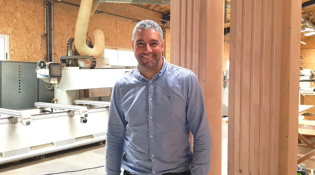 A 35 ans, Fabrice Le Cam est à la tête de Le Cam Menuiserie, une PME située à Trégueux dans les Côtes d’Armor