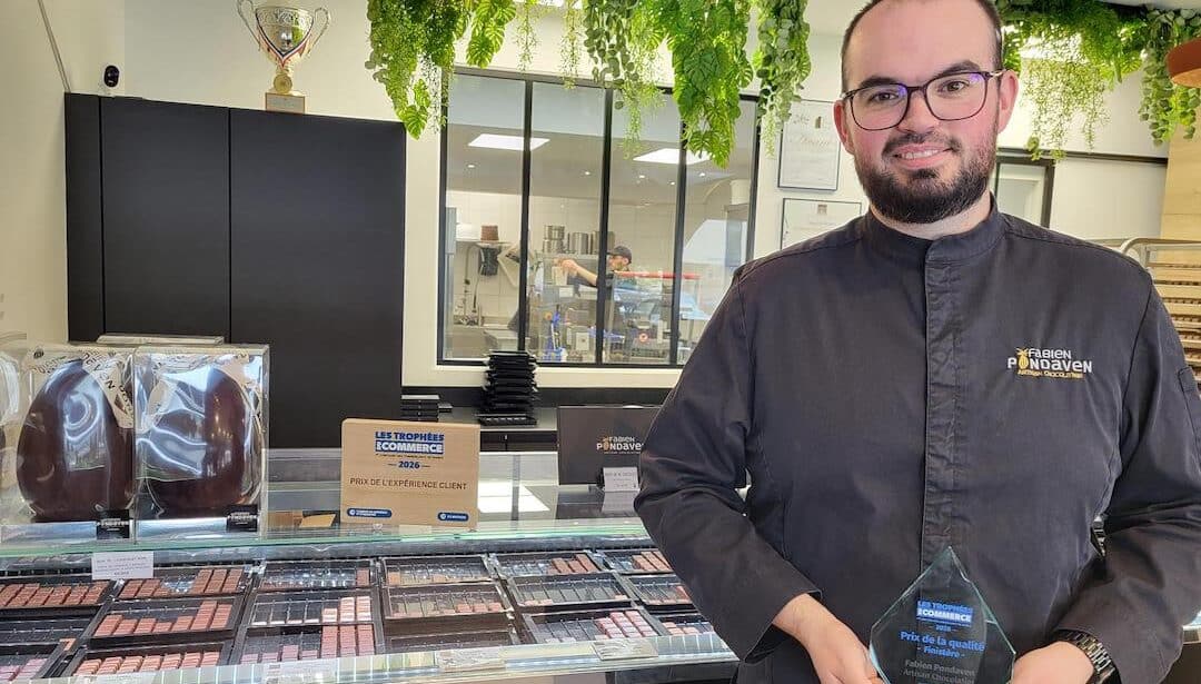 Fabien Pondaven, chocolatier renommé et récompensé à Lesvenen (29)