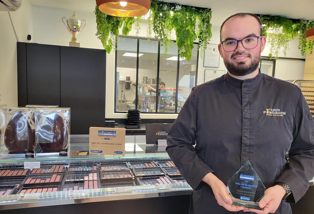 Fabien Pondaven, chocolatier renommé et récompensé à Lesvenen (29)