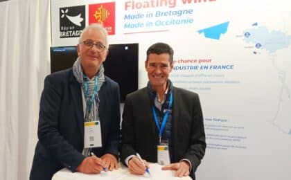Christophe Chabert et Antoine Kuhn au salon Seanergy