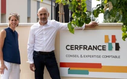Caroline GOURDAIN, Présidente Cerfrance Val de Loire et Gérard ROULLEAUX, Président Cerfrance Brocéliande