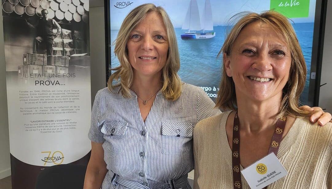 Muriel Acat, présidente de Prova et Isabelle Quéré, directrice du centre R&D Prova