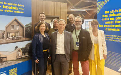 les dirigeants des entreprises partenaires membres de Produit en Bretagne étaient réunis au Salon Viving à Quimper